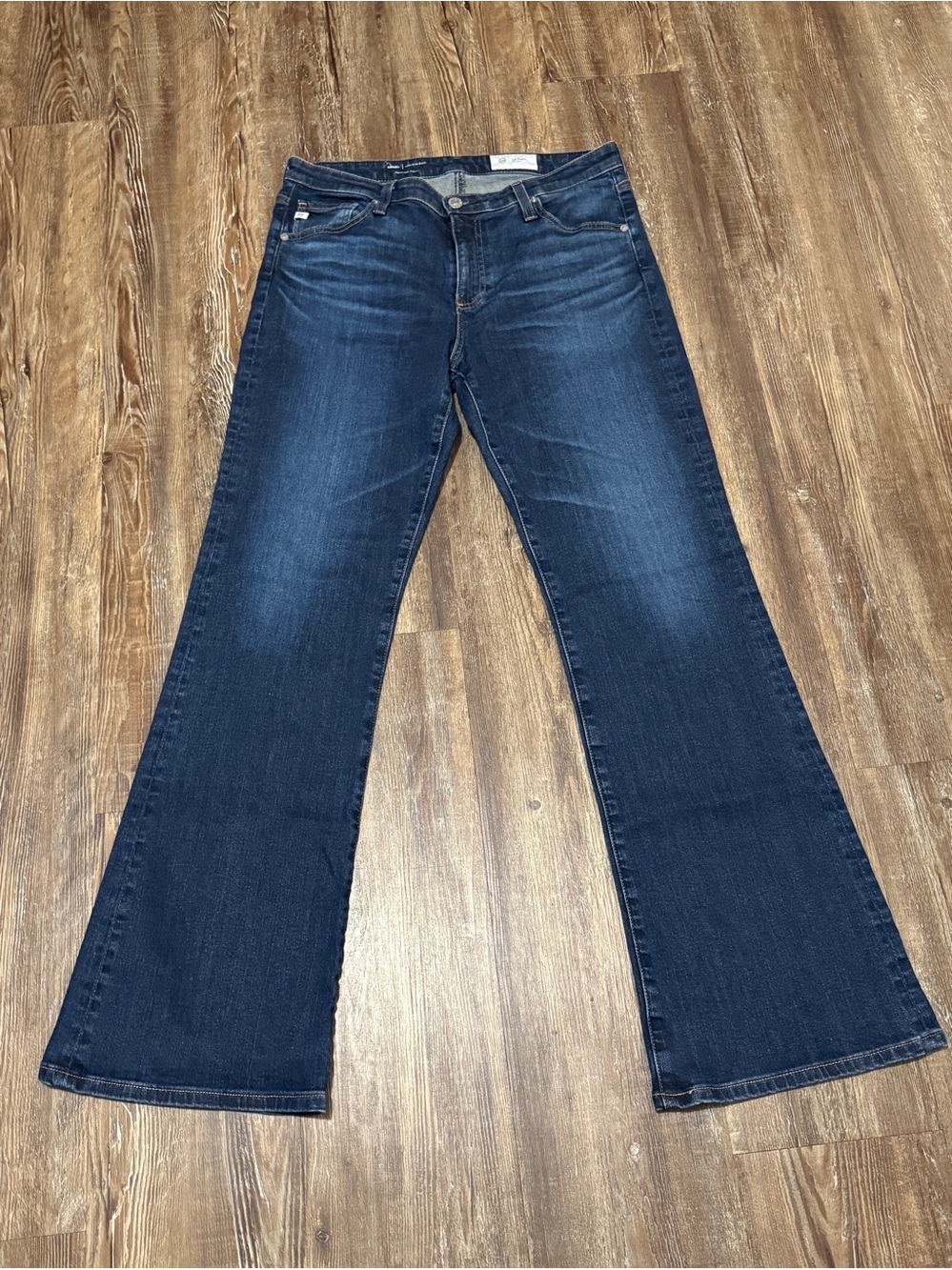 AG Adriano Goldschmied Angel Low Rise Boot Jeans Women's 31 Japanese Denim